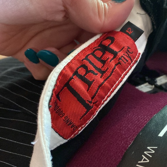 Rare Retro Tripp Pinstripe Pencil Skirt - Picture 3 of 5